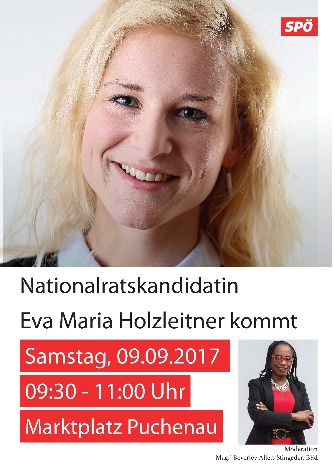 Nationalratskandidatin Eva Maria Holzleitner kommt | SPÖ ...